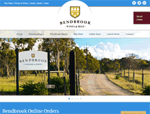 Tablet Screenshot of bendbrookwines.com.au